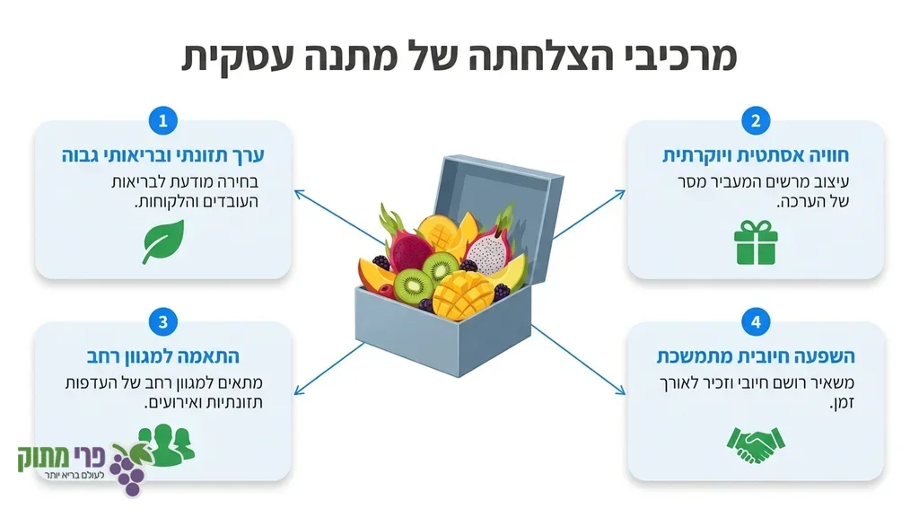 מארז פירות יוקרתי כמתנה לעובדים